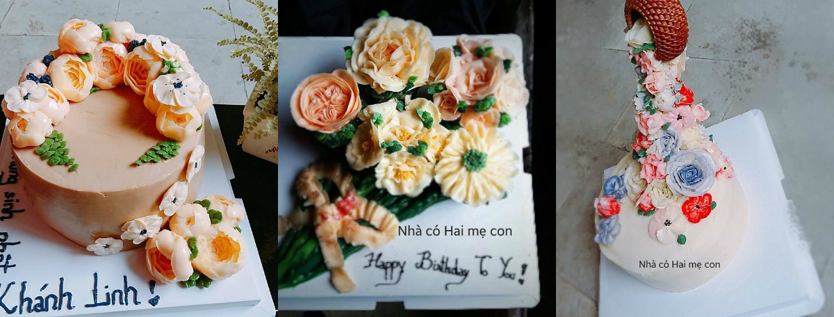 Nhà có hai mẹ con - Địa chỉ đặt bánh cưới ngon và đẹp số 1 Hà Nội